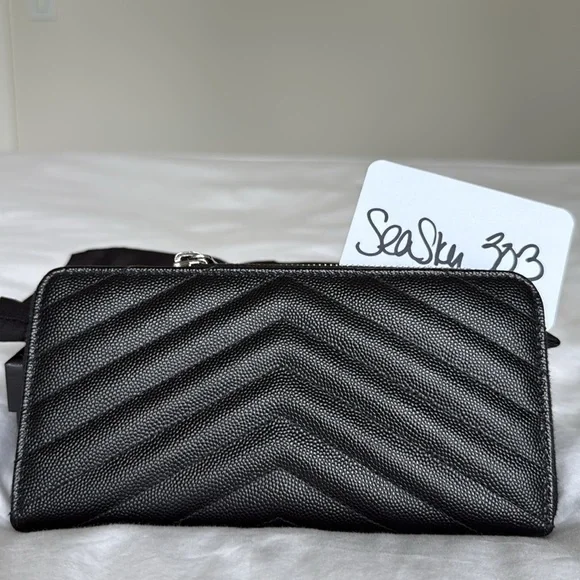 Yves Saint Laurent Long Zip Wallet - Picture 7 of 14